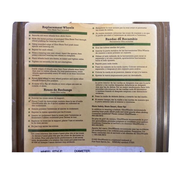 Ultra Replacement Wheels Gretzky 99 Rollerblade Inline Skates Hyper 76MM 78A - Picture 6 of 7